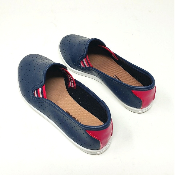 Molekinha Girls Slip On Shoes Size 11.5 Navy Blue White Soles Magenta Brazilian - Picture 3 of 11